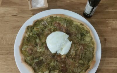 – Tarte aux poireaux et pesto –